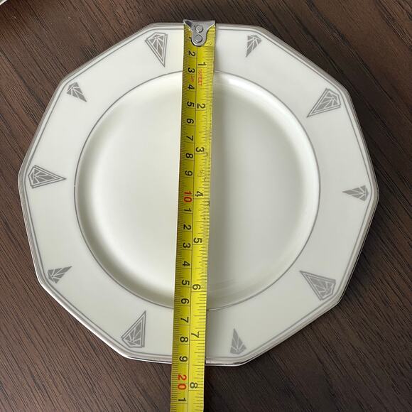 Community China Deauville Art Deco Salad Plates Lot of 4 1920s Bavaria READ - Picture 10 of 11